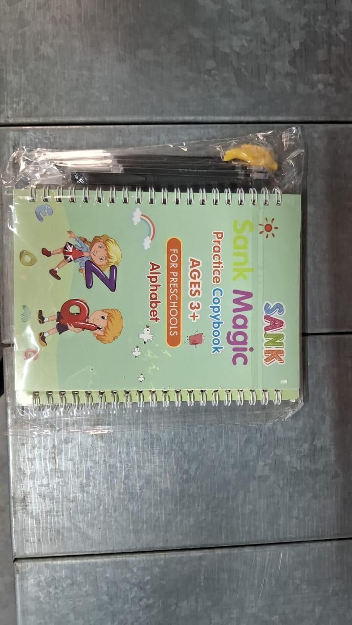 Sank Magic Practice Copybook (4 BOOKS,1 PEN,1 GRIP,10 REFILL) by DrithiShop
