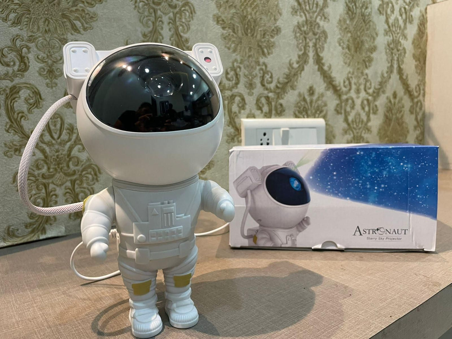 Astronaut Galaxy Projector - 360 Magnetic Head Rotation, Remote Control by DrithiShop