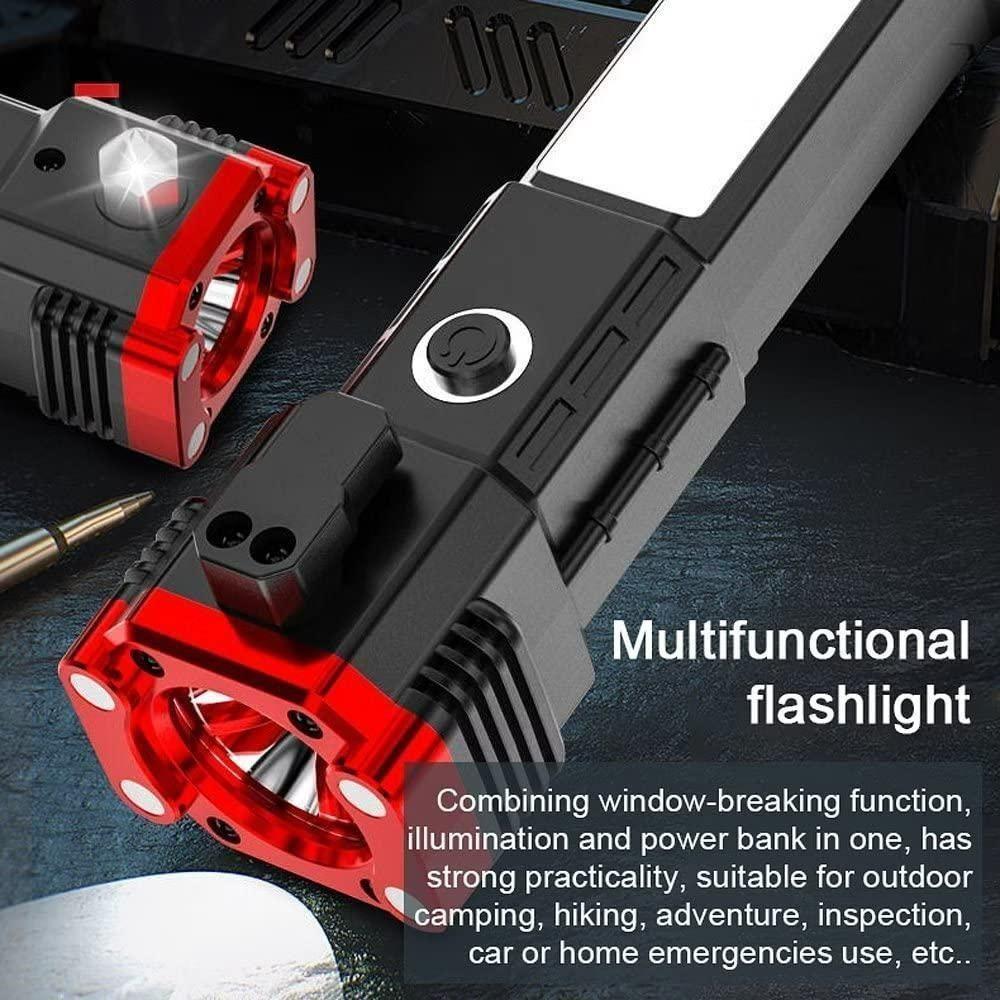 8 in 1 Portable Rechargeable Torch LED Flashlight by 18052