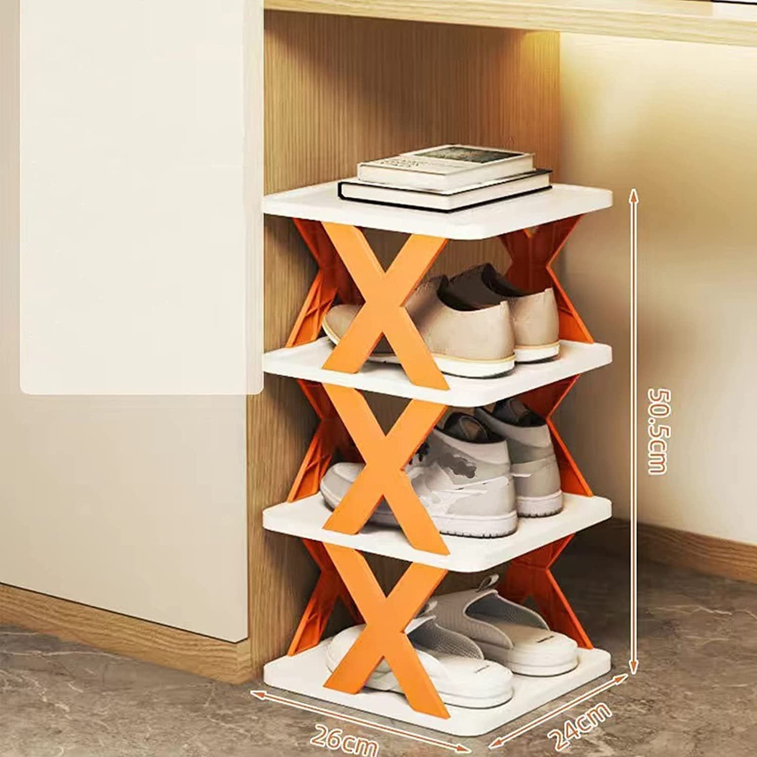 Foldable Shoe Rack (Multicolor) by 19288