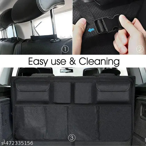 Car Trunk Organizer, Backseat Hanging Organizer With 8 Large Storage Bag Super Capacity, Waterproof Trunk Storage Bag by 18279