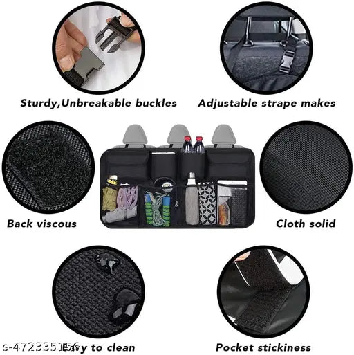 Car Trunk Organizer, Backseat Hanging Organizer With 8 Large Storage Bag Super Capacity, Waterproof Trunk Storage Bag by 18279