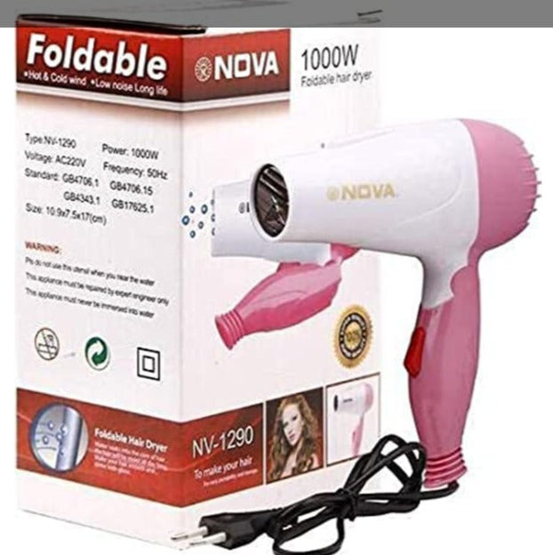 Professional Folding Hair Dryer - 2 Speed Control by Dropdash