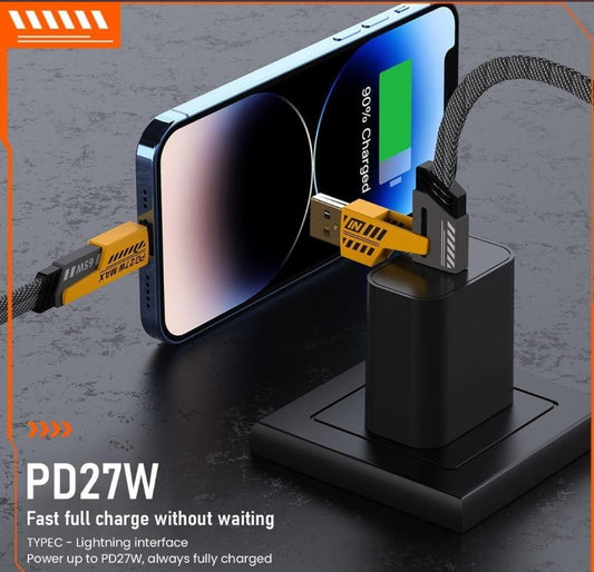 USB C Cable Lightning Cable 4 in 1 by Dropdash