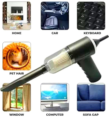 3 in 1 Mopping Vacuum Blower with Mini Dust Buster USB Portable Vacuum Cleaner Dry and Wet by Dropdash