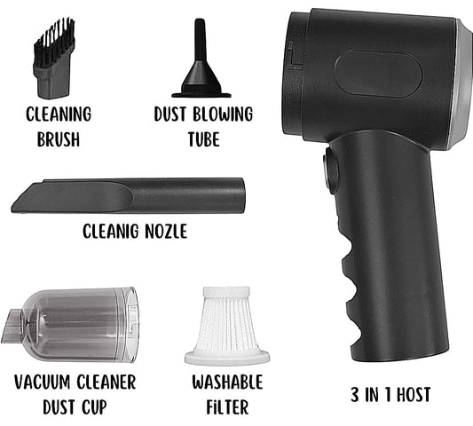 3 in 1 Mopping Vacuum Blower with Mini Dust Buster USB Portable Vacuum Cleaner Dry and Wet by Dropdash