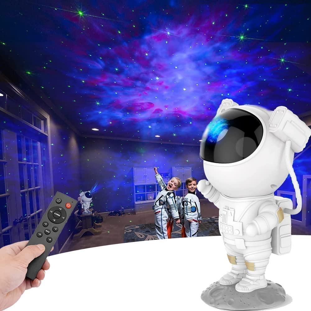 Astronaut Galaxy Projector - 360 Magnetic Head Rotation, Remote Control by DrithiShop