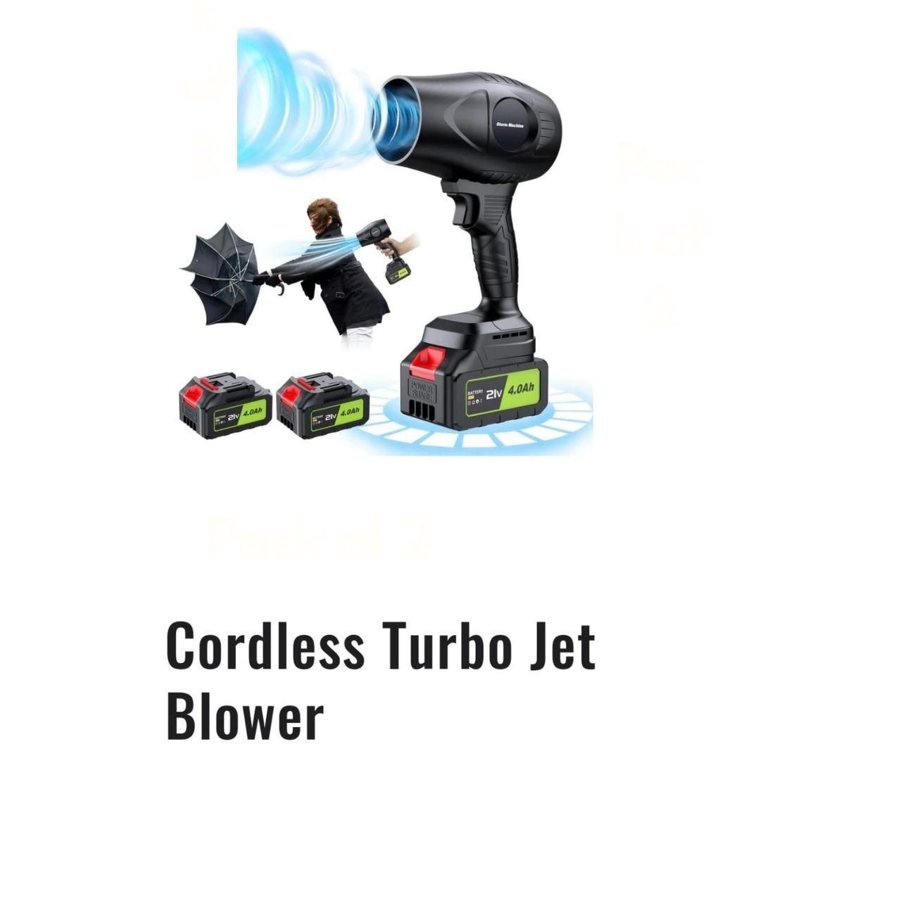 High power Cordless Leaf Blower Fan With Rechargeable Battery (1 Pc) by DrithiShop