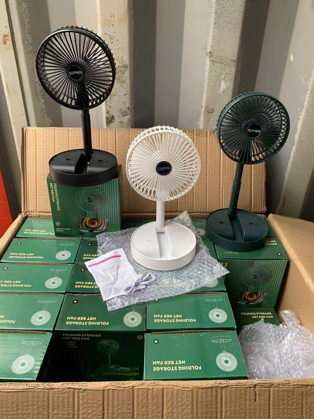Powerful Rechargeable High Speed Table Desk Fan by DrithiShop