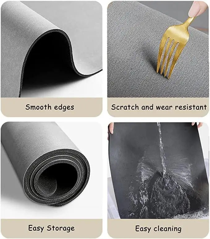 Quick-Drying Mat - Pack of 2 ((Assorted)) by DrithiShop
