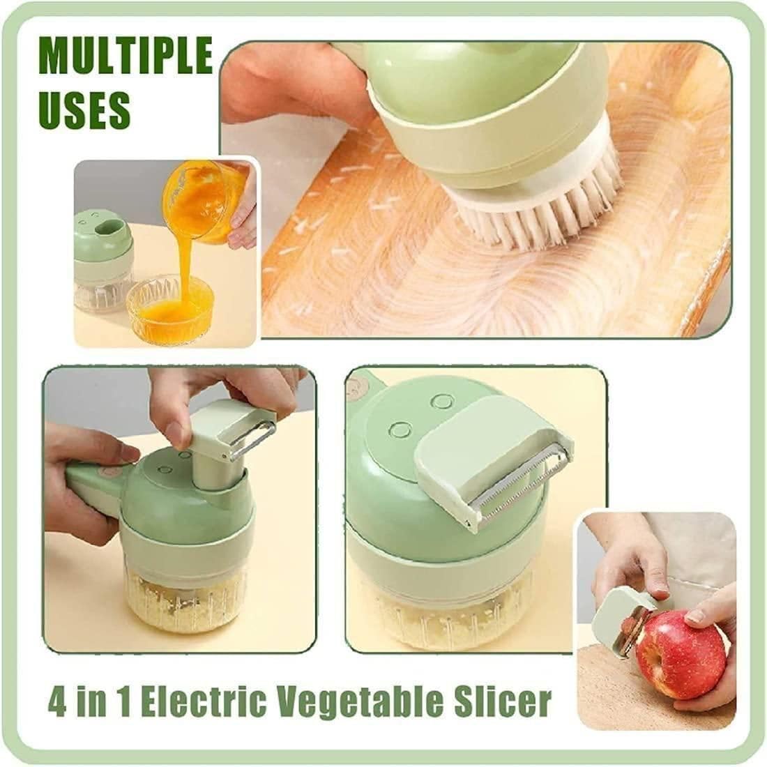 Portable Electric Vegetable Cutter Set by Dropdash