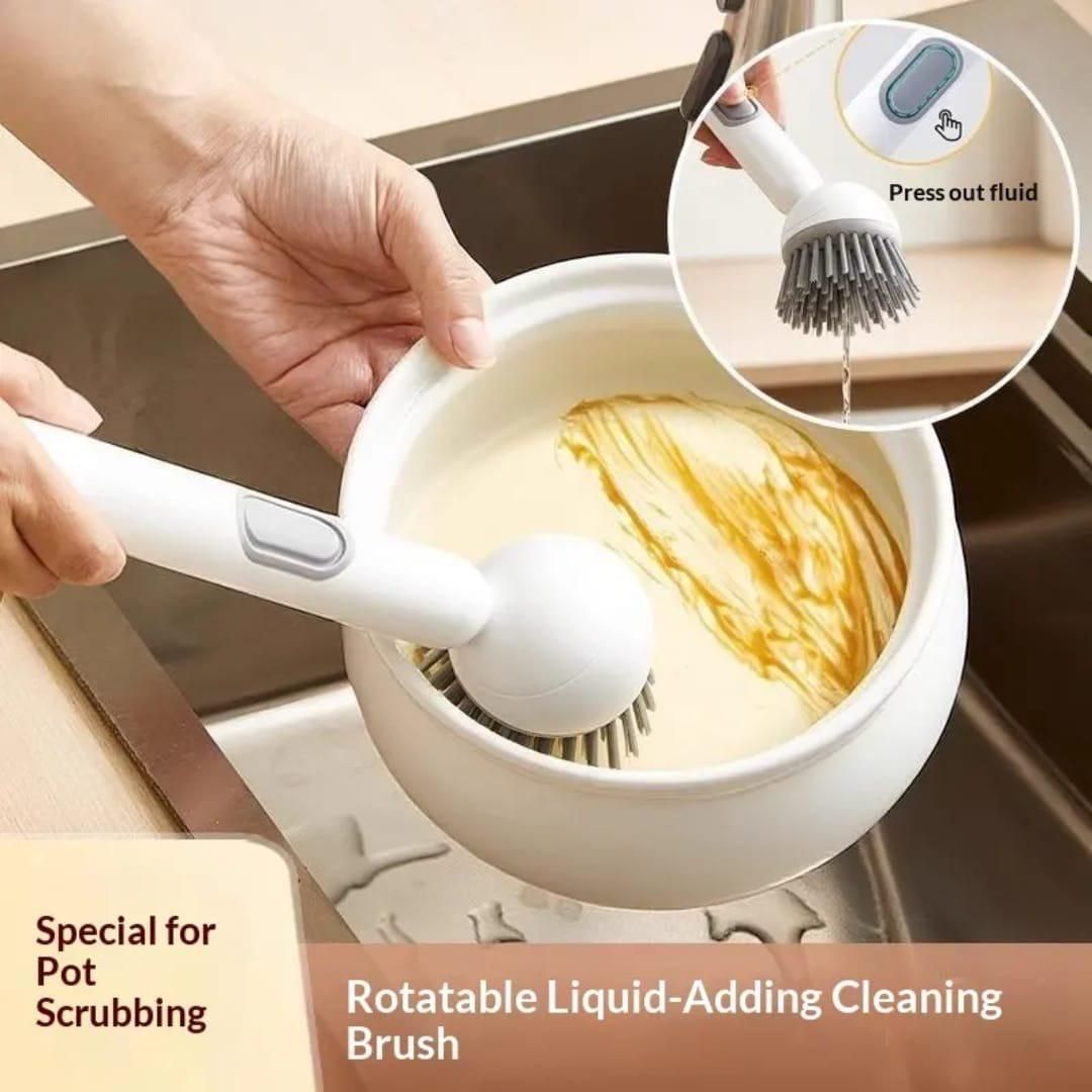 360 Scrubber Wand with Liquid Dispenser by DrithiShop
