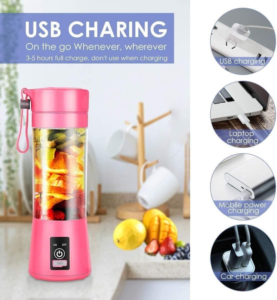 USB Rechargeable Mini Juicer Blender by DrithiShop