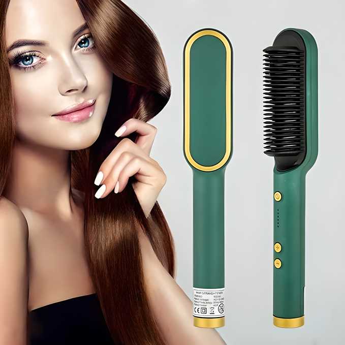 Professional Electric Hair Straightener Comb Brush by DrithiShop