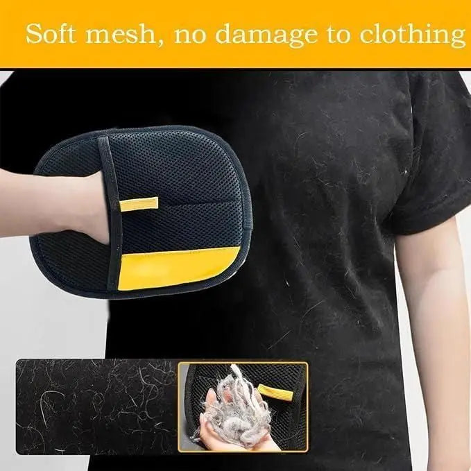 Pet Hair Removal Gloves (Pack of 2) by DrithiShop