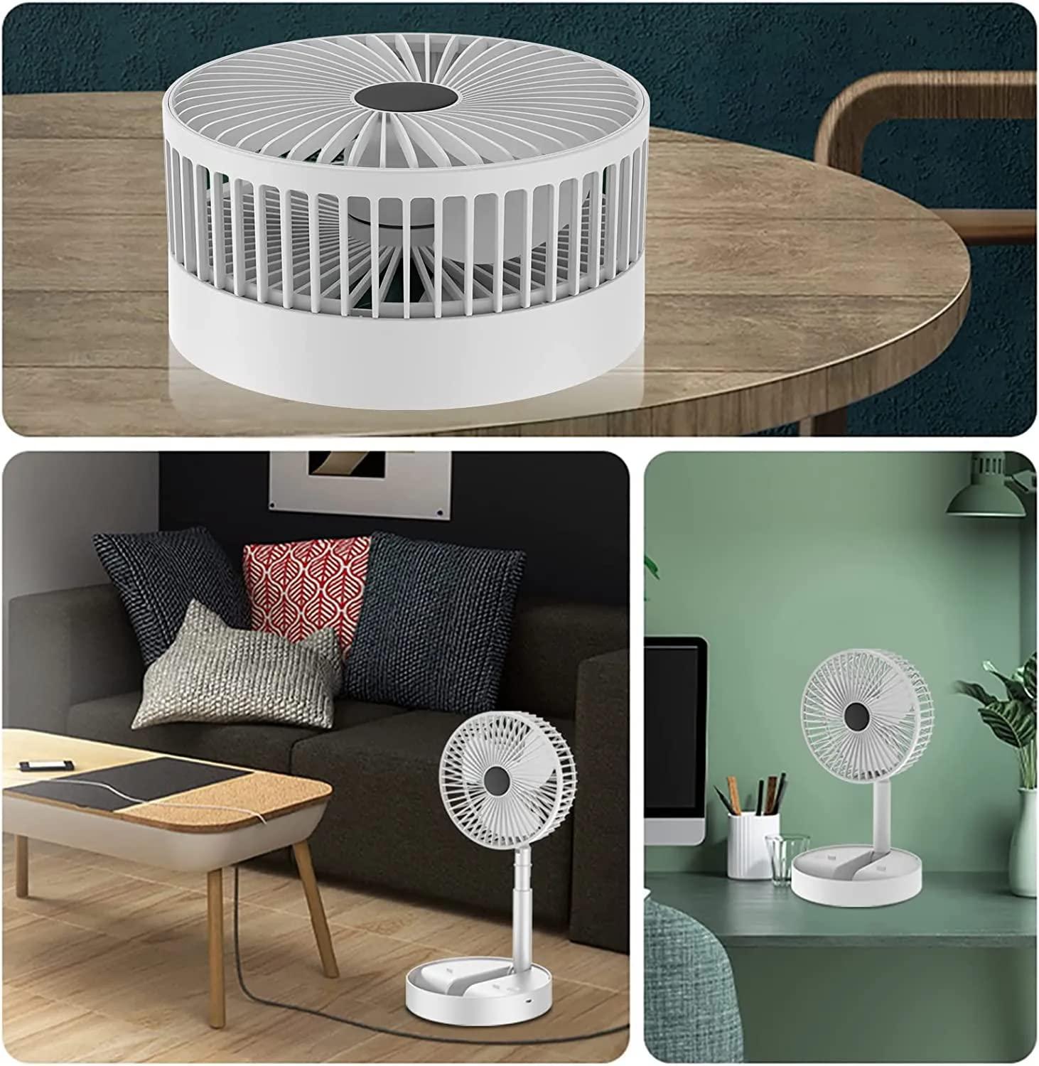 Powerful Rechargeable Table Fan by DrithiShop