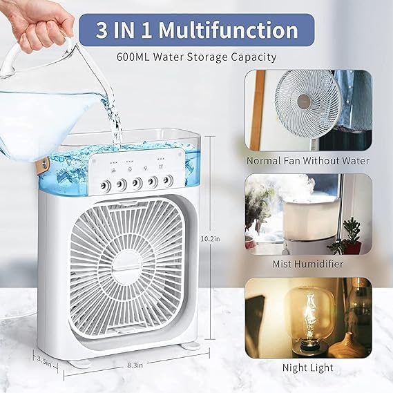 Elevate comfort with the Portable Air Conditioner Fan by Dropdash