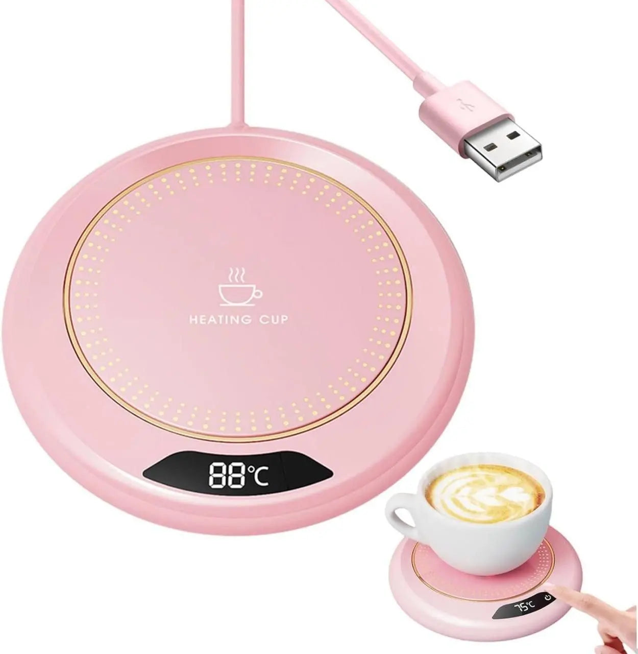 Electric Coffee Mug Warmer with USB by DrithiShop