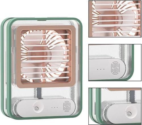 Rechargeable Battery Operated Mini USB Fan With Mist Water Spray by DrithiShop