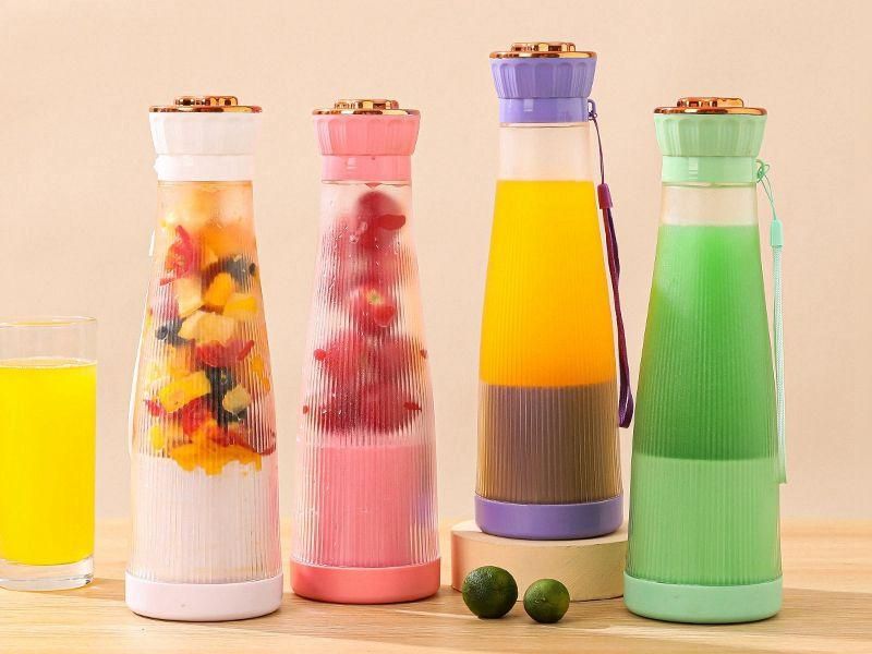 Portable Home Electric 6-Blade Juicer with USB Charging by DrithiShop