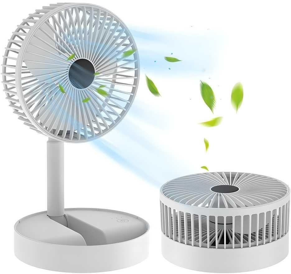 Powerful Rechargeable High Speed Table Desk Fan by DrithiShop