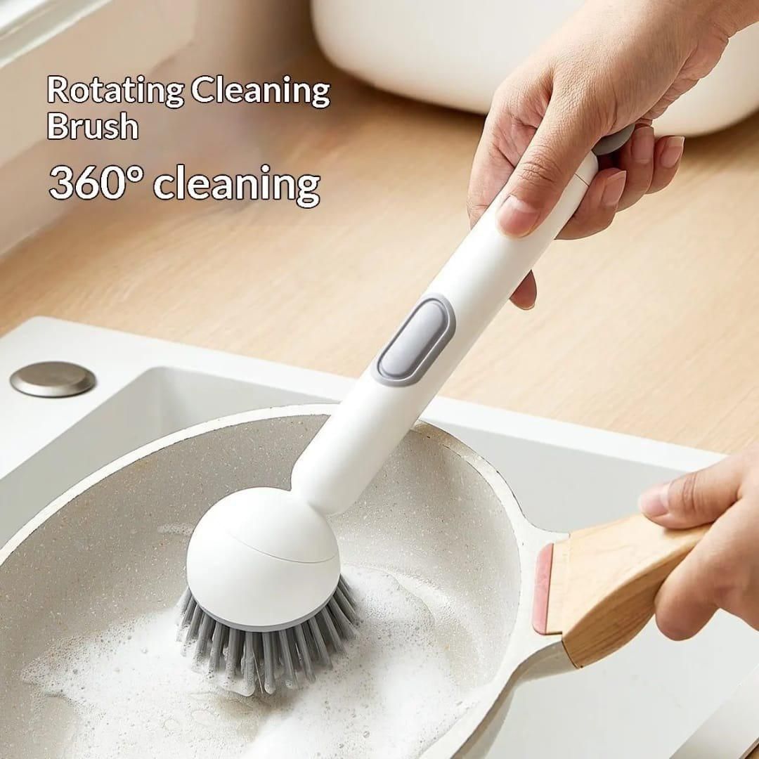 360 Scrubber Wand with Liquid Dispenser by DrithiShop