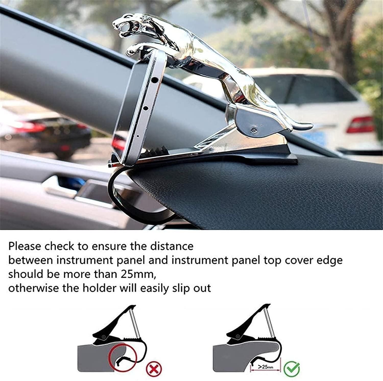 Jaguar Dashboard Phone Holder for Car by DrithiShop