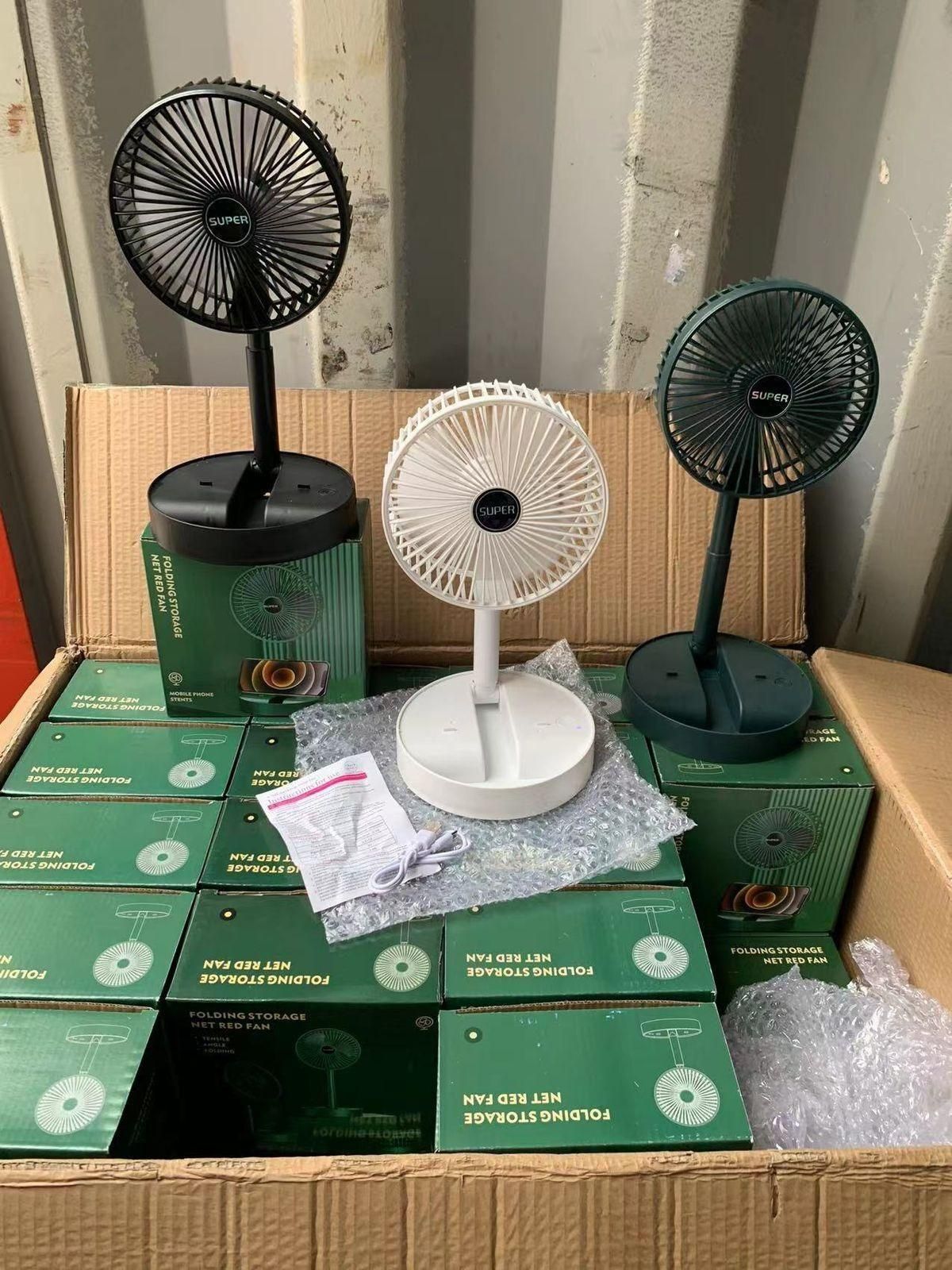 Powerful Rechargeable High Speed Table Desk Fan by DrithiShop
