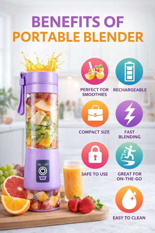 USB rechargeable mini juicer blender by Dropdash