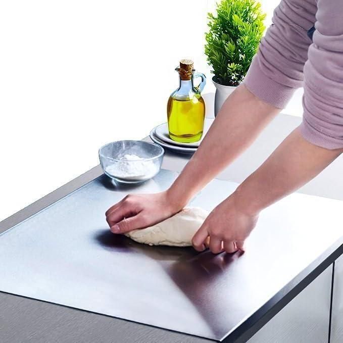 Stainless Steel Chopping Board (35x31cm) by DrithiShop