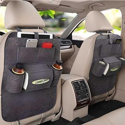 Car Back Seat Storage Organizer (Pack of 2) by Dropdash