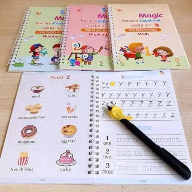 Magic Practice Copybook (4 Book + 10 Refill) (A-127) by 22123