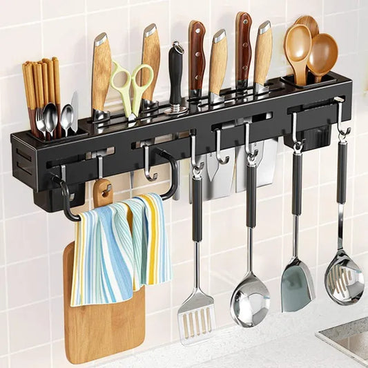 Wall Mounted Magnetic Knife Holder & Cutlery Organizer by 31446