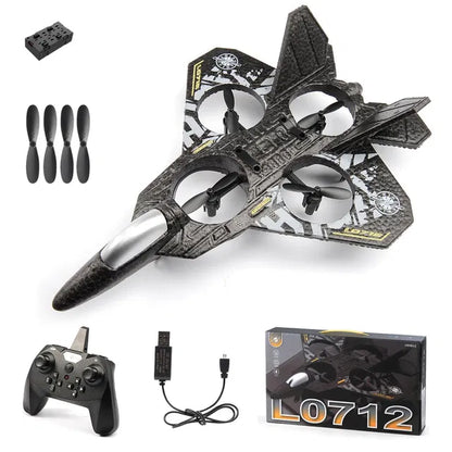 RC Plane, 2.4 GHz Remote Controlled Aeroplane Jet Fighter Quadcopter Aircraft by 4356