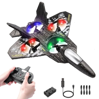 RC Plane, 2.4 GHz Remote Controlled Aeroplane Jet Fighter Quadcopter Aircraft by 4356