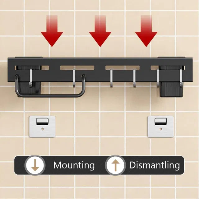 Wall Mounted Magnetic Knife Holder & Cutlery Organizer by 31446