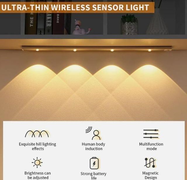 LED PIR Motion Sensor Cabinet With USB Rechargeble by 26032