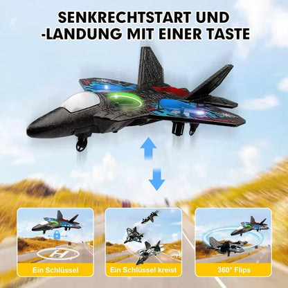 RC Plane, 2.4 GHz Remote Controlled Aeroplane Jet Fighter Quadcopter Aircraft by 4356
