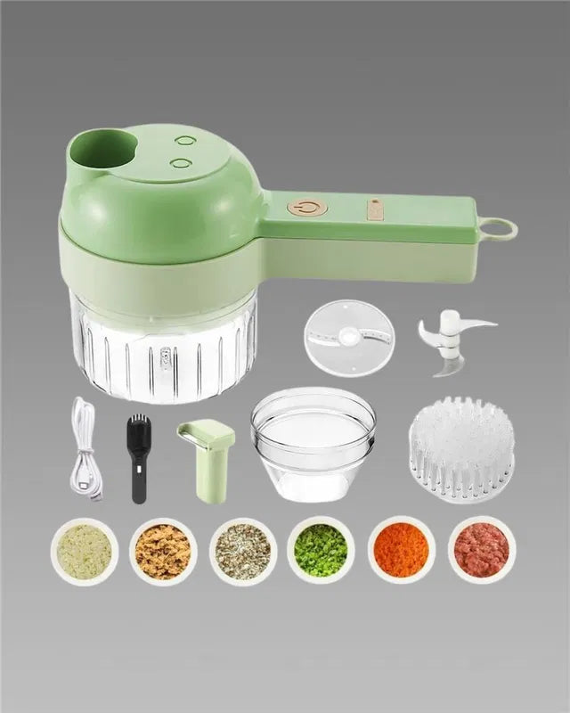 4 in 1 Portable Electric Vegetable Cutter Set by 26072