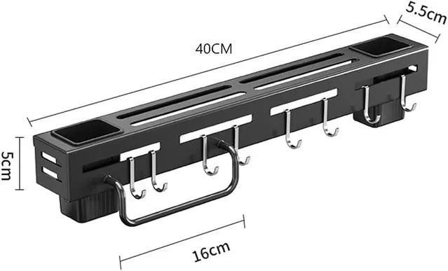 Wall Mounted Magnetic Knife Holder & Cutlery Organizer by 31446