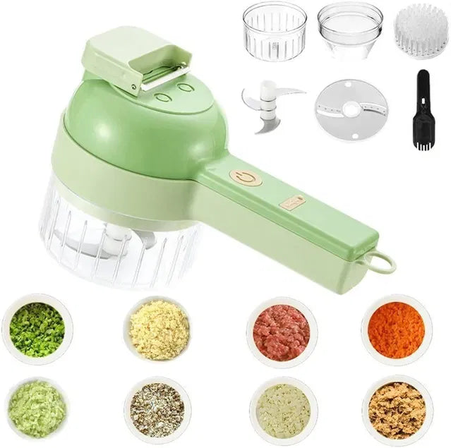 4 in 1 Portable Electric Vegetable Cutter Set by 26072