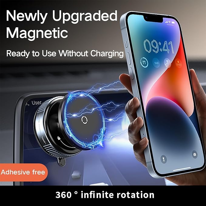 Vacuum Car Mobile Holder by Dropdash