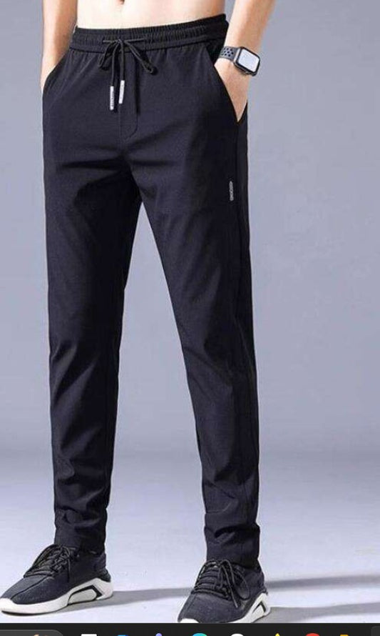 Men Solid Track Pants by Dropdash