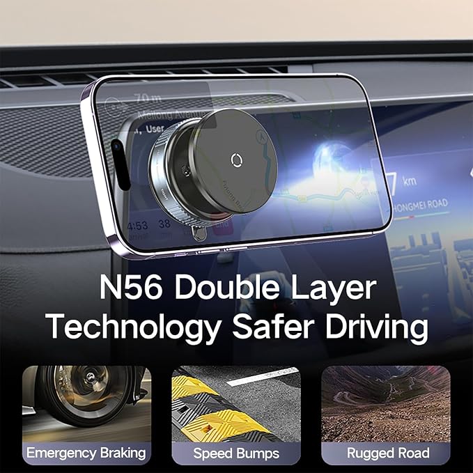 Magnetic Car Phone Holder – front view