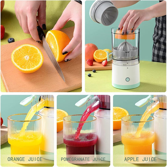 Electric Juicer Orange Squeezer Citrus Press Lemons, Portable USB Charging Electric Juicer by Dropdash