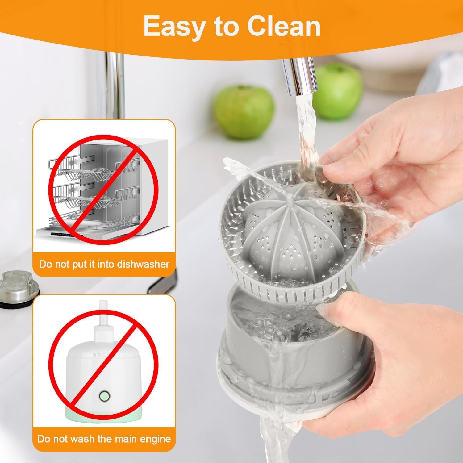 Electric Juicer Orange Squeezer Citrus Press Lemons, Portable USB Charging Electric Juicer by Dropdash