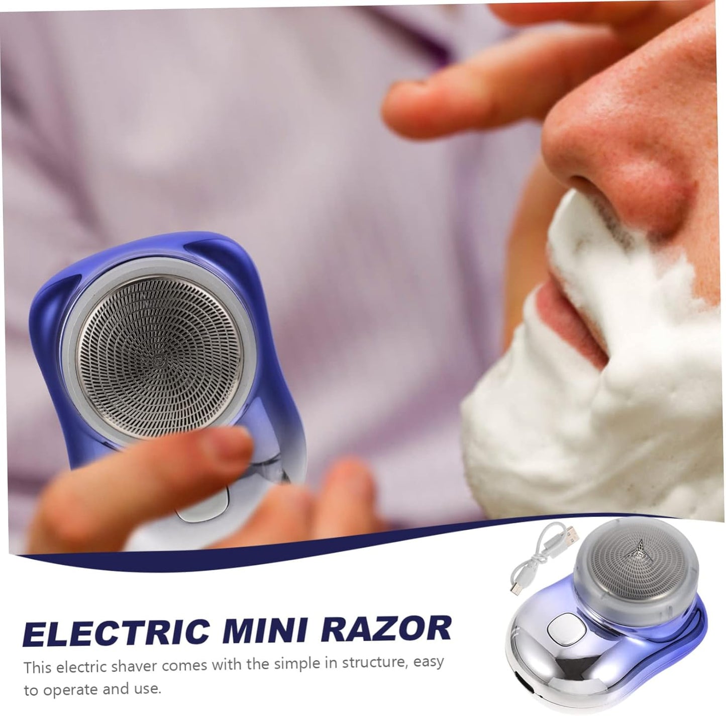 Electric Mini Razor Rechargeable Shaver for Men by Dropdash