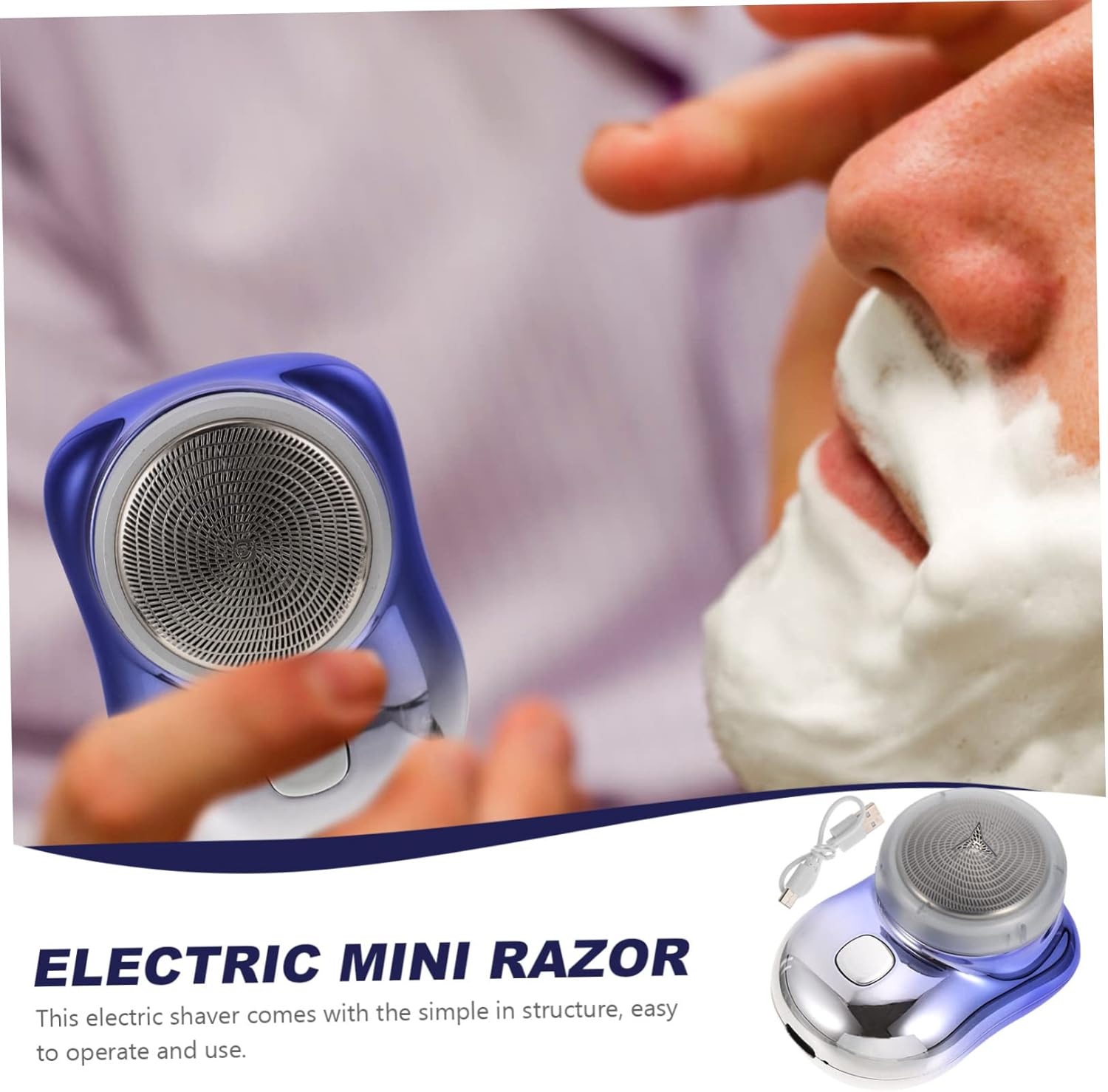 Electric Mini Razor Rechargeable Shaver for Men by Dropdash