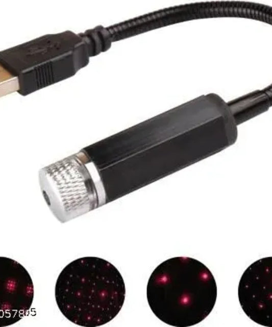 Interior Atmosphere LED Lamp Ambient USB Star Light Auto Roof Projector by Dropdash