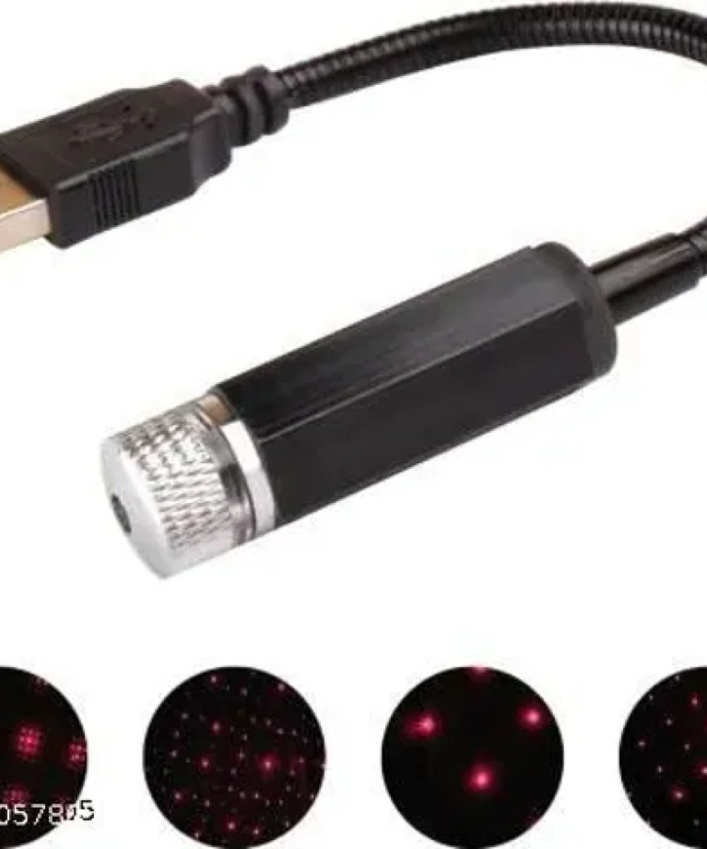 Interior Atmosphere LED Lamp Ambient USB Star Light Auto Roof Projector by Dropdash